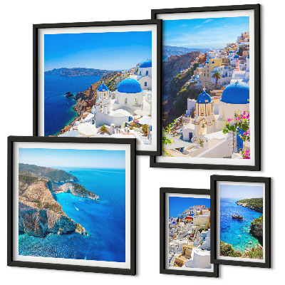Set 5 slika u okviru Plave kupole grčkih otoka