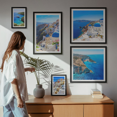 Set 5 slika u okviru Plave kupole grčkih otoka