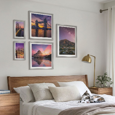 Set 5 slika u okviru Krajolici planinskih gradova noću