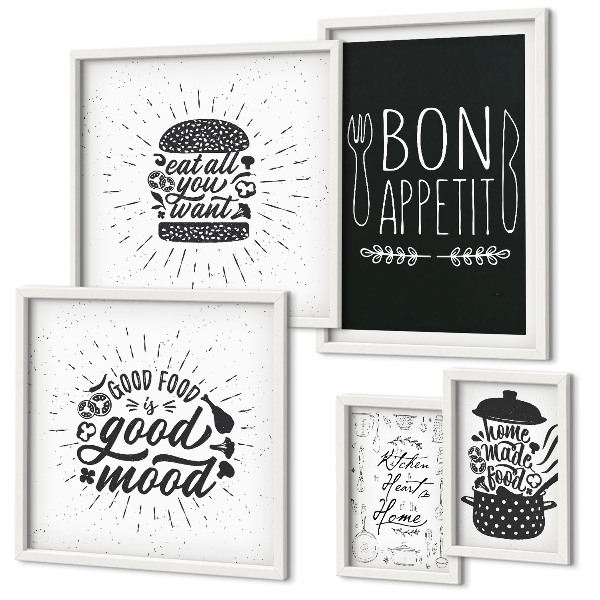Set 5 slika u okviru Kuhinjske inspiracije za kuhanje