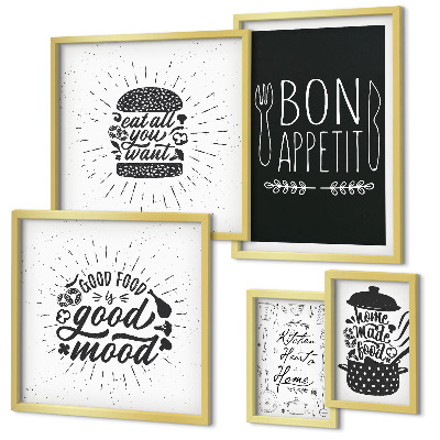Set 5 slika u okviru Kuhinjske inspiracije za kuhanje