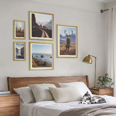 Set slika iznad kauča Priroda, divlje životinje, krajolici