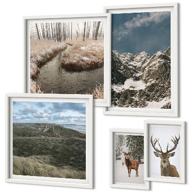 Poliptih u okviru Divlja priroda veličanstvenih planina