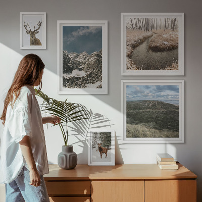 Poliptih u okviru Divlja priroda veličanstvenih planina