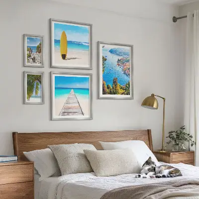 Poliptih primorski krajolici i plaže u okviru