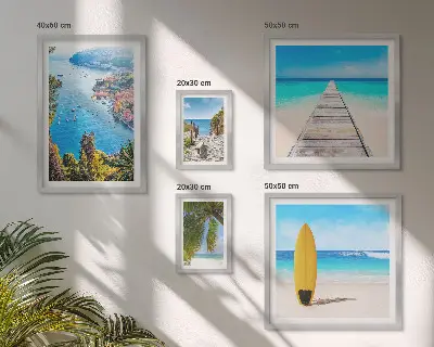 Poliptih primorski krajolici i plaže u okviru