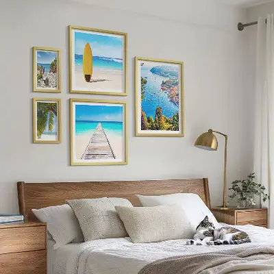 Poliptih primorski krajolici i plaže u okviru