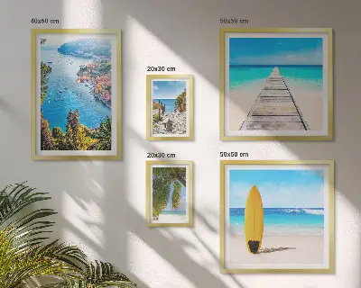 Poliptih primorski krajolici i plaže u okviru
