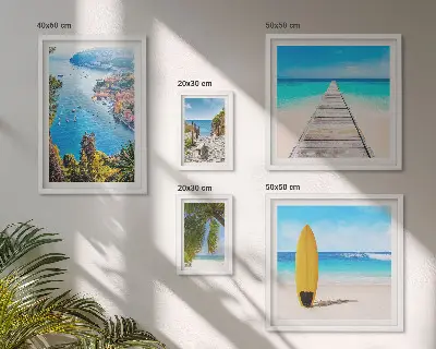 Poliptih primorski krajolici i plaže u okviru