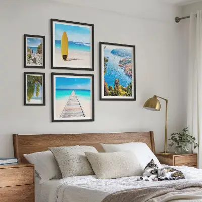 Poliptih primorski krajolici i plaže u okviru