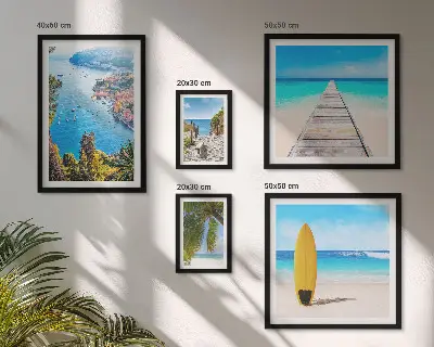 Poliptih primorski krajolici i plaže u okviru