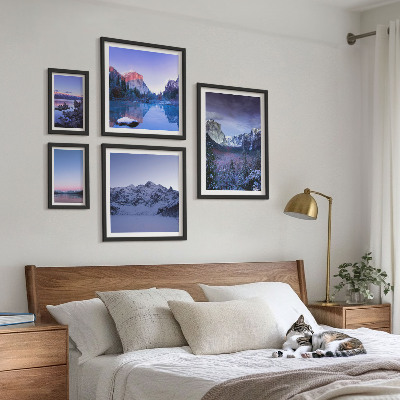 Set 5 slika u okviru Šume planinskih jezera i krajolika