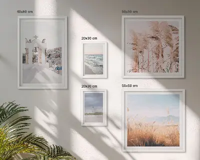 Set slika iznad kauča elegantni morski krajolici