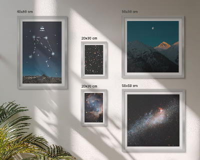 Set 5 slika u okviru Kozmički pejzaži neba