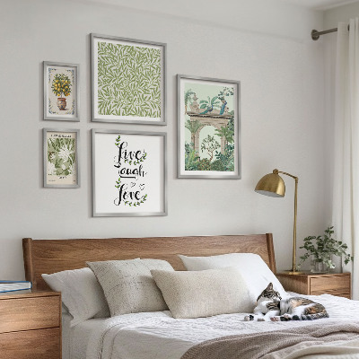 Poliptih u okviru Biljni motivi s boho naglascima