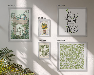 Poliptih u okviru Biljni motivi s boho naglascima