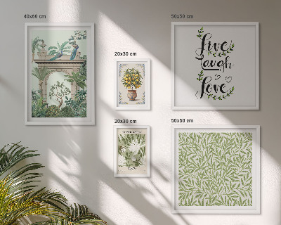 Poliptih u okviru Biljni motivi s boho naglascima