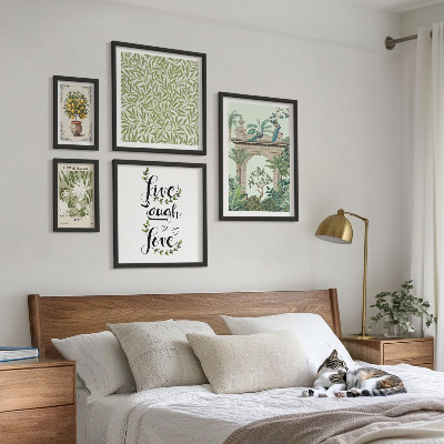Poliptih u okviru Biljni motivi s boho naglascima