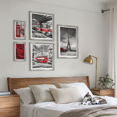 Set 5 slika u okviru Arhitektonske ikone i vozila