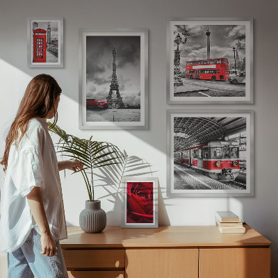 Set 5 slika u okviru Arhitektonske ikone i vozila