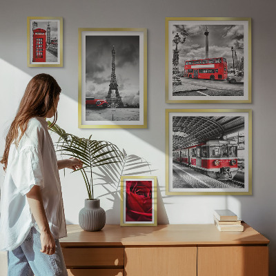 Set 5 slika u okviru Arhitektonske ikone i vozila