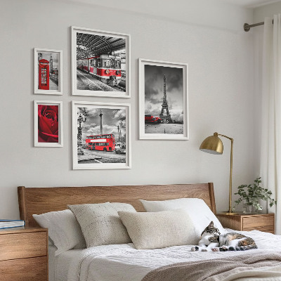Set 5 slika u okviru Arhitektonske ikone i vozila