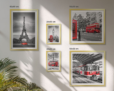 Poliptih u okviru Elegantni pogledi na London i Pariz