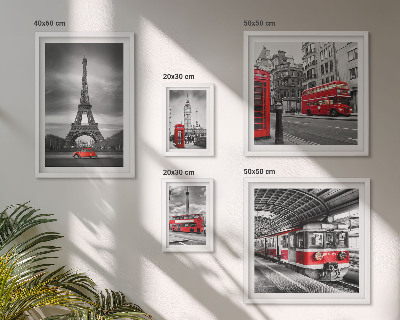Poliptih u okviru Elegantni pogledi na London i Pariz