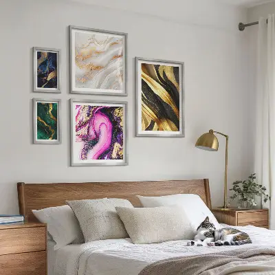 Poliptih Apstraktni moderni uzorci u okviru