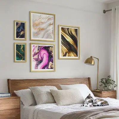 Poliptih Apstraktni moderni uzorci u okviru