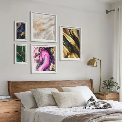 Poliptih Apstraktni moderni uzorci u okviru