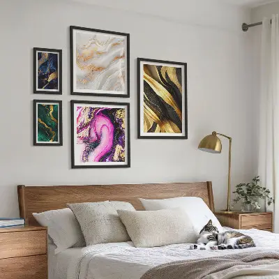Poliptih Apstraktni moderni uzorci u okviru