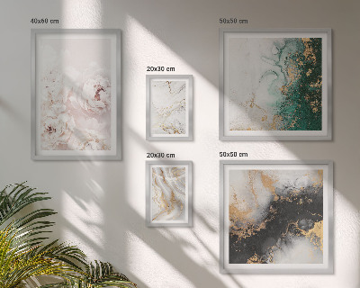 Set 5 slika u okviru Cvjetni akcenti apstraktna elegancija