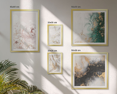 Set 5 slika u okviru Cvjetni akcenti apstraktna elegancija
