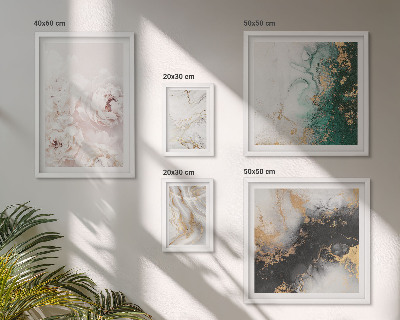 Set 5 slika u okviru Cvjetni akcenti apstraktna elegancija