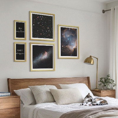 Set slika iznad kauča Motivacija kozmičkih inspiracija