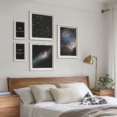 Set slika iznad kauča Motivacija kozmičkih inspiracija