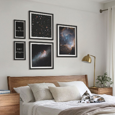 Set slika iznad kauča Motivacija kozmičkih inspiracija