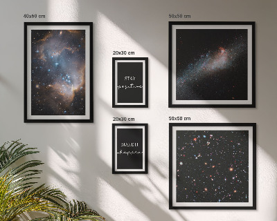 Set slika iznad kauča Motivacija kozmičkih inspiracija