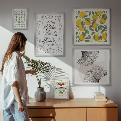 Set 5 slika u okviru Elegantne inspiracije za kuhinju