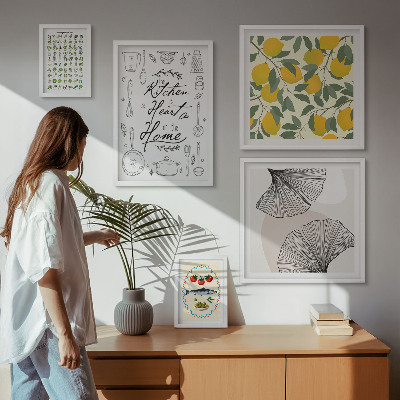 Set 5 slika u okviru Elegantne inspiracije za kuhinju