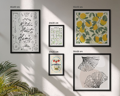Set 5 slika u okviru Elegantne inspiracije za kuhinju