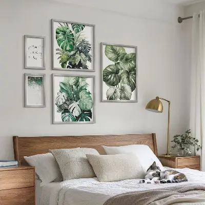 Poliptih Moderne biljne inspiracije u okviru