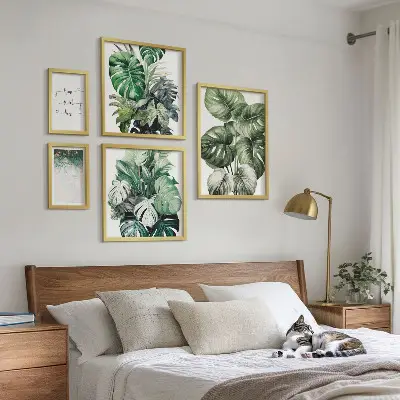 Poliptih Moderne biljne inspiracije u okviru