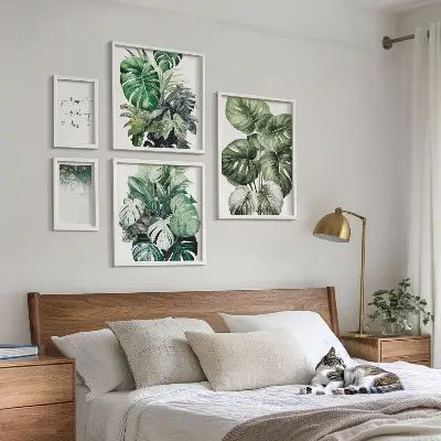 Poliptih Moderne biljne inspiracije u okviru