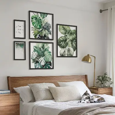 Poliptih Moderne biljne inspiracije u okviru