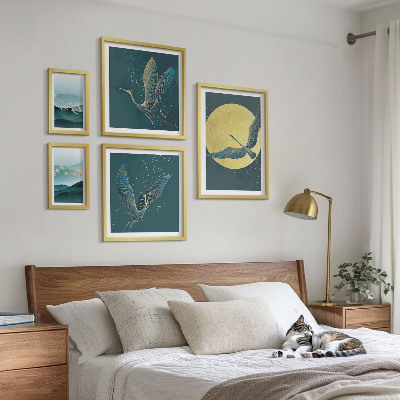 Set 5 slika u okviru Pejzaži ptice noćno nebo