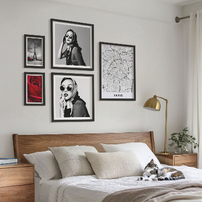 Set 5 slika u okviru Elegantni detalji pariške mode