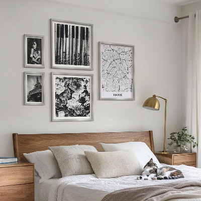 Set slika iznad kauča Elegantna arhitektura u pariškom stilu