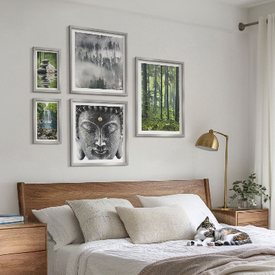 Set slika iznad kauča Opuštajuće zen prirodne teme